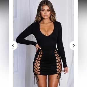 Black mini dress